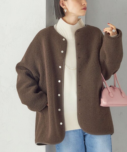 一部WEB限定】〈手洗い可能〉NEW リバーシブル ボア ブルゾン