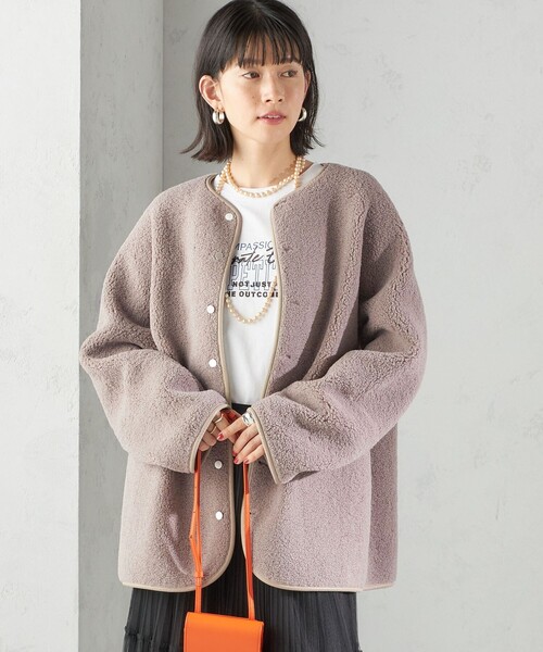 一部WEB限定】〈手洗い可能〉NEW リバーシブル ボア ブルゾン