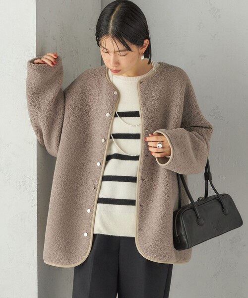 一部WEB限定】〈手洗い可能〉NEW リバーシブル ボア ブルゾン