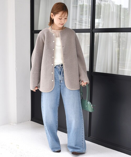 一部WEB限定】〈手洗い可能〉NEW リバーシブル ボア ブルゾン