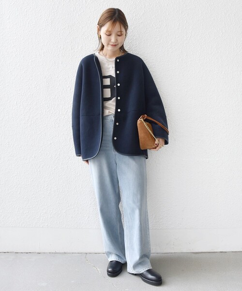 一部WEB限定】〈手洗い可能〉NEW リバーシブル ボア ブルゾン