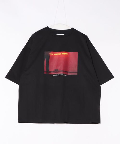 CRAFT STANDARD BOUTIQUE（クラフトスタンダードブティック）の「接触冷感/UVカット/吸水速乾 ハニカムメッシュフォトTEE 1【ユニセックス】（Tシャツ/カットソー・レディース・ブラック/オフホワイト・S/M/L）」の4枚目の写真