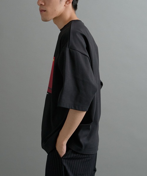 CRAFT STANDARD BOUTIQUE（クラフトスタンダードブティック）の「接触冷感/UVカット/吸水速乾 ハニカムメッシュフォトTEE 1【ユニセックス】（Tシャツ/カットソー・レディース・ブラック/オフホワイト・S/M/L）」の11枚目の写真