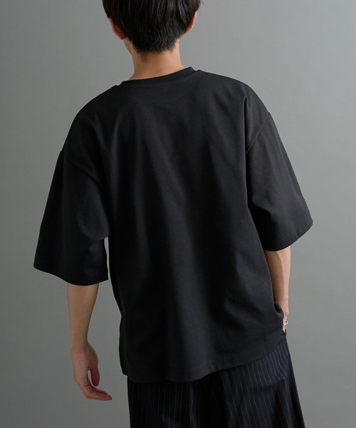 CRAFT STANDARD BOUTIQUE（クラフトスタンダードブティック）の「接触冷感/UVカット/吸水速乾 ハニカムメッシュフォトTEE 1【ユニセックス】（Tシャツ/カットソー・レディース・ブラック/オフホワイト・S/M/L）」の12枚目の写真