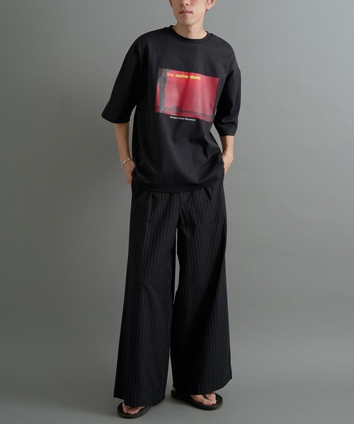 CRAFT STANDARD BOUTIQUE（クラフトスタンダードブティック）の「接触冷感/UVカット/吸水速乾 ハニカムメッシュフォトTEE 1【ユニセックス】（Tシャツ/カットソー・レディース・ブラック/オフホワイト・S/M/L）」の13枚目の写真