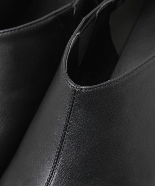 niko and...（ニコアンド）の「オリジナルオブリークブーティ（ブーツ・レディース・ブラック/キャメル・LARGE/MEDIUM/SMALL）」の4枚目の写真