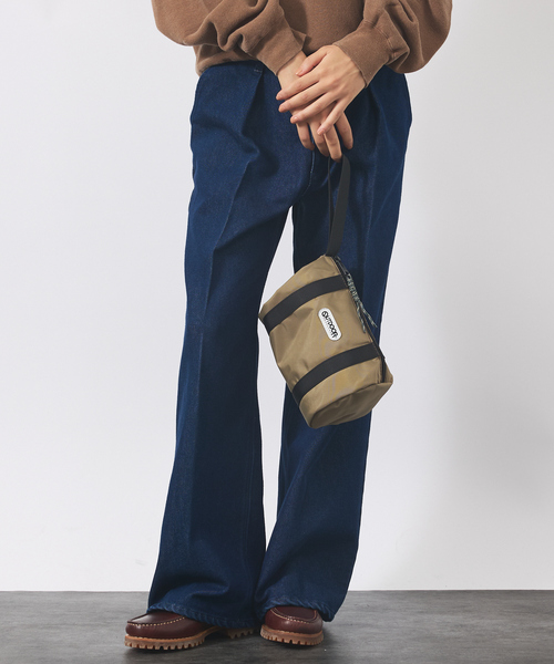 OUTDOOR PRODUCTS(アウトドアプロダクツ)の「【OUTDOOR PRODUCTS / アウトドアプロダクツ】mini drum pouch/ミニドラムポーチ/ユニセックス251111(ハンドバッグ・メンズ・ブラック/ベージュ・フリー)」の4枚目の写真