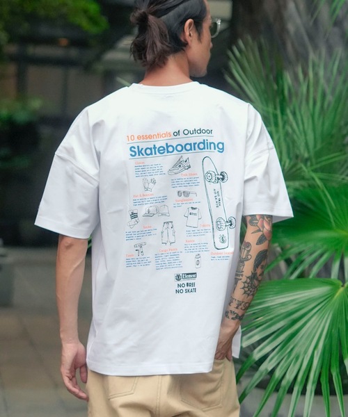 ELEMENT（エレメント）の「ELEMENT メンズ ESSENTIAL SS Tシャツ 【2025年秋冬モデル】/エレメント速乾UVケアバックプリント半袖Tシャツ（Tシャツ/カットソー・メンズ・グレー/ホワイト・MEDIUM/LARGE/X-LARGE）」の9枚目の写真