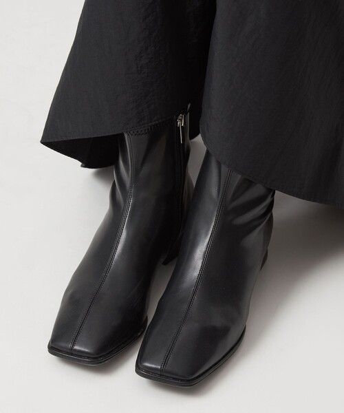 新品未使用green label relaxing ストレッチ ショートブーツ ストレッチ ショートブーツ（3cmヒール）―撥水―