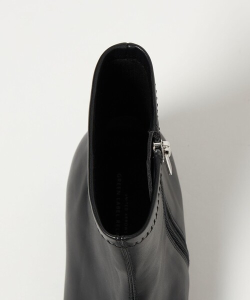 セール】スクエアストレッチ ショートブーツ（3cmヒール）撥水（ブーツ