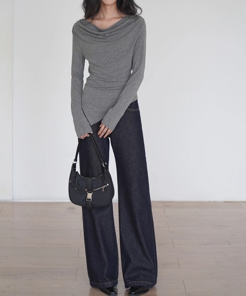 EIGHTHMONTH（エイスマンス）の「インディゴ フレアジーンズ EM25a010【EIGHTHMONTH】（デニムパンツ・レディース・ブルー・S/M/L）」の5枚目の写真