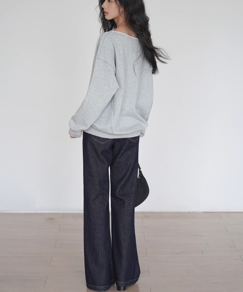 EIGHTHMONTH（エイスマンス）の「インディゴ フレアジーンズ EM25a010【EIGHTHMONTH】（デニムパンツ・レディース・ブルー・S/M/L）」の11枚目の写真