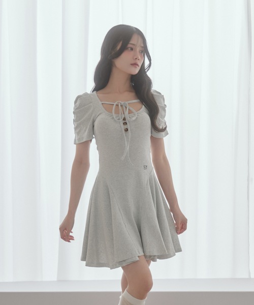 M DOLLY original* girly ribbon mini dress/ガーリーリボンミニドレス
