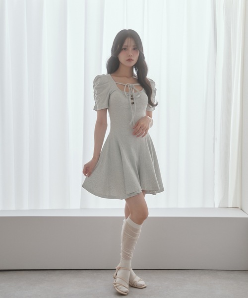 ワンピース Julie cable mini dress ANDMARY】Julie cable mini dress
