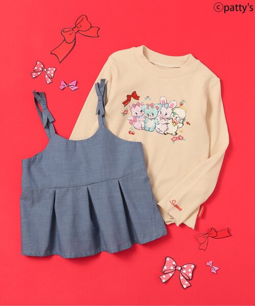 Seraph(セラフ)の「【SWIMMER】ビスチェ付きトップス(Tシャツ/カットソー・キッズ・レッド/ブルー・120/110/100/90/80)」の1枚目の写真