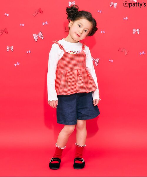 Seraph(セラフ)の「【SWIMMER】ビスチェ付きトップス(Tシャツ/カットソー・キッズ・レッド/ブルー・120/110/100/90/80)」の11枚目の写真