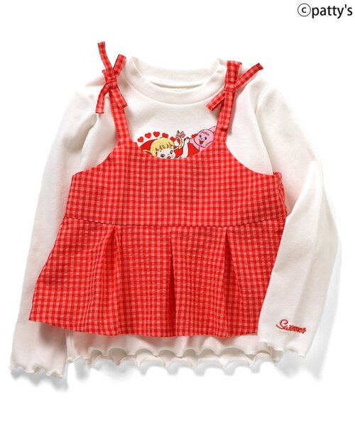 Seraph(セラフ)の「【SWIMMER】ビスチェ付きトップス(Tシャツ/カットソー・キッズ・レッド/ブルー・120/110/100/90/80)」の8枚目の写真