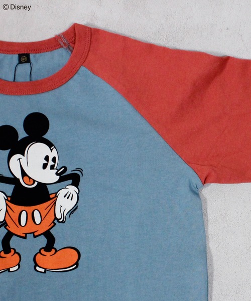 Disney】ミッキーマウスラグランロンT（Tシャツ/カットソー）｜Disney
