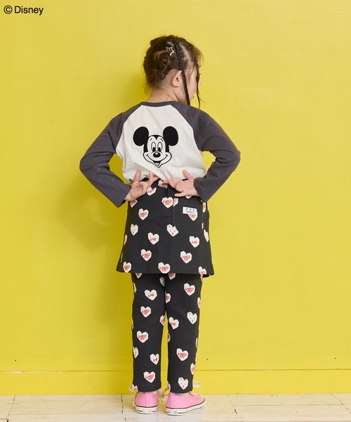 Disney（ディズニー）の「【Disney】ミッキーマウスラグランロンＴ（Tシャツ/カットソー・キッズ・ライトブルー/オフホワイト・80/90/95/100/110/120/130/140/150）」の15枚目の写真