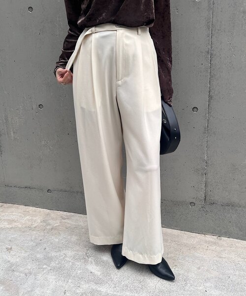 新色追加！》ダブルタックワイドパンツ（その他パンツ）｜SHENERY