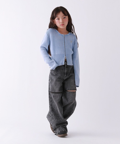 10C REPIPI（ジューシーレピピ）の「【10C REPIPI】KneeZiPデニムパンツ（デニムパンツ・キッズ・その他/ブラック/ブルー・130cm/120cm/110cm/140cm）」の7枚目の写真