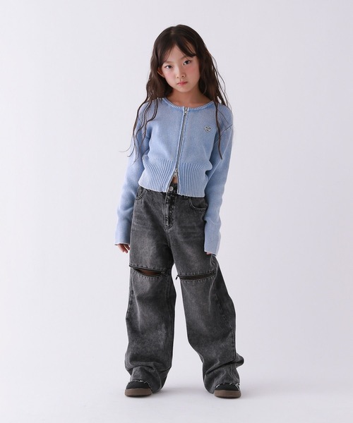 10C REPIPI（ジューシーレピピ）の「【10C REPIPI】KneeZiPデニムパンツ（デニムパンツ・キッズ・その他/ブラック/ブルー・130cm/120cm/110cm/140cm）」の8枚目の写真