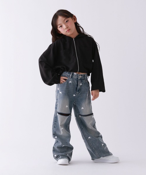 10C REPIPI（ジューシーレピピ）の「【10C REPIPI】KneeZiPデニムパンツ（デニムパンツ・キッズ・その他/ブラック/ブルー・130cm/120cm/110cm/140cm）」の10枚目の写真