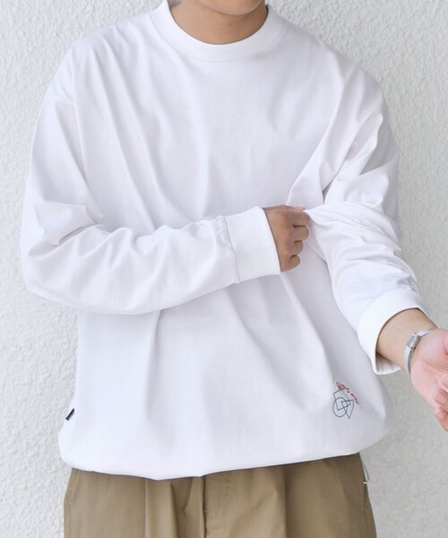 セール】SHIPS any: オーガニック コットン ワンポイント ロゴ