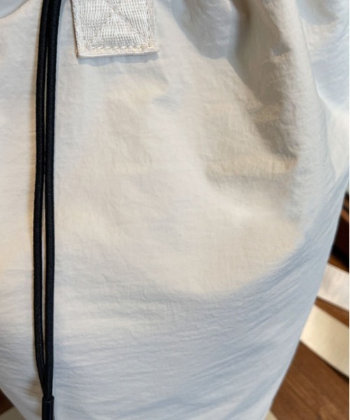 WEGO(ウィゴー)の「WEGO/2WAYショルダーバッグ/ナップサック(内ポケット付き)(バックパック/リュック・レディース・グレー/ピンク/ホワイト/ブラック・FREE)」の7枚目の写真