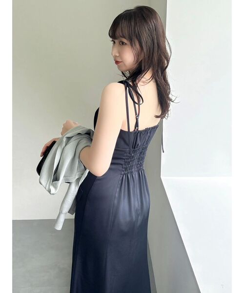 dazzlin（ダズリン）の「レイヤードライクリボンキャミワンピース（ワンピース・レディース・アイボリー/ネイビー・MEDIUM/SMALL）」の7枚目の写真