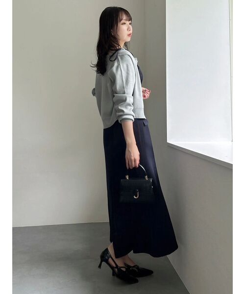 dazzlin（ダズリン）の「レイヤードライクリボンキャミワンピース（ワンピース・レディース・アイボリー/ネイビー・MEDIUM/SMALL）」の9枚目の写真