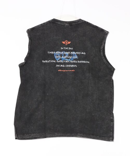 NO WAY(ノーウェイ)の「/ピグメントプリントノースリーブ/(Tシャツ/カットソー・メンズ・ブラック・FREE)」の3枚目の写真