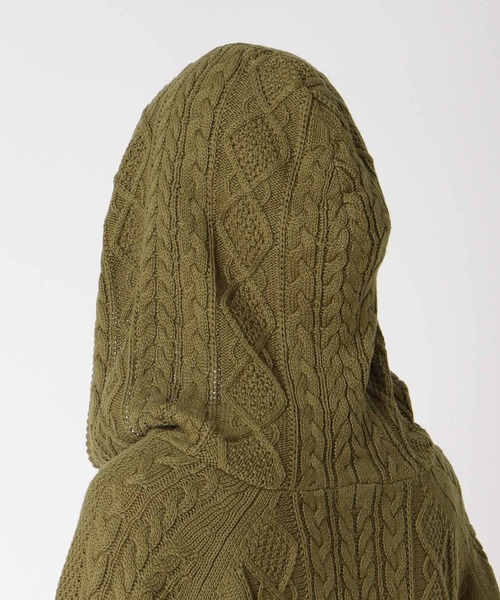 Three Four Time(スリーフォータイム)の「フードスウェットニットドッキングジッパー(パーカー・レディース・ホワイト/ネイビー/カーキ・FREE)」の15枚目の写真