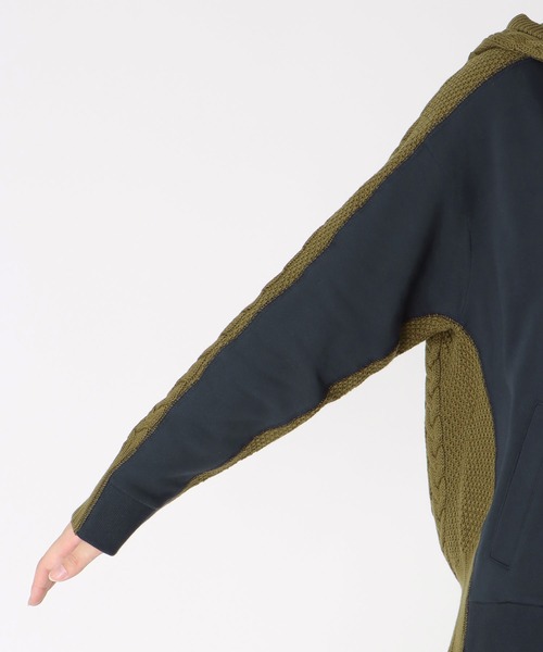 Three Four Time(スリーフォータイム)の「フードスウェットニットドッキングジッパー(パーカー・レディース・ホワイト/ネイビー/カーキ・FREE)」の17枚目の写真