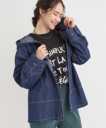 SHOO・LA・RUE | 【S-LL】こなれ感ある着こなしに デニムフーディーブルゾン(デニムジャケット)