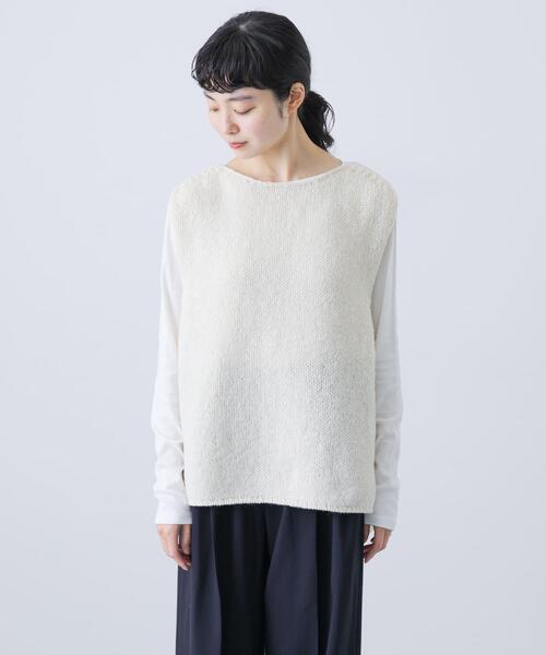 ＊kagure かぐれ＊ペルーニットベスト ウール かぐれ｜ペルーワイドニットベスト - かぐれ(カグレ