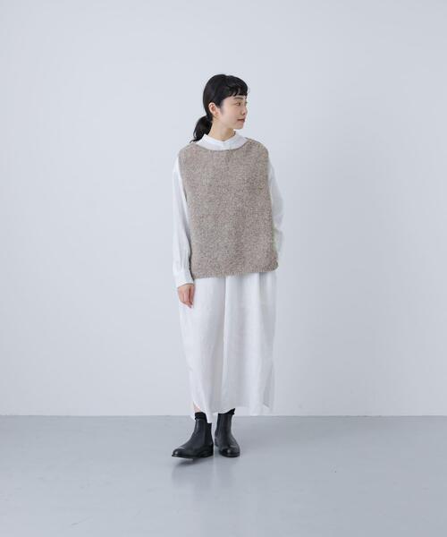 かぐれ　ペルーニットベスト　グレージュ かぐれ ペルーニットベスト グレージュ 楽天市場】ペルーニット