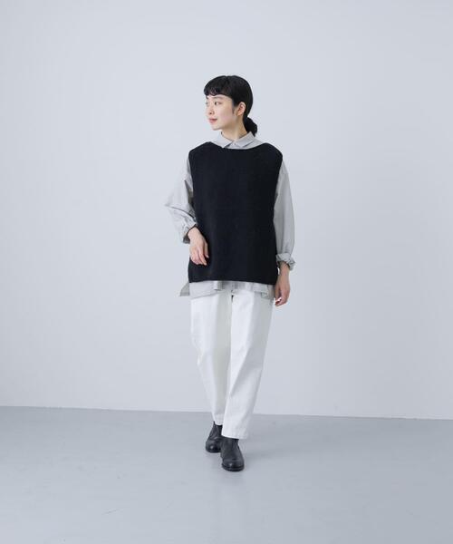 新品　かぐれ　今季　 2025秋冬　ペルーニットベスト　ブラック かぐれ（カグレ）の「ペルーニットベスト（ニット/セーター）」 - WEAR