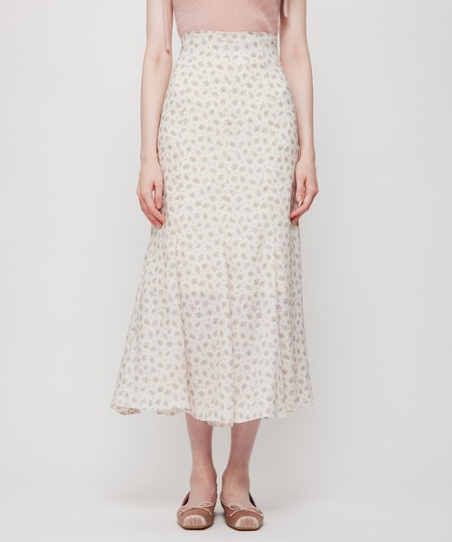 ME COUTURE(ミークチュール)の「Petit bouquet マーメイドスカート(スカート・レディース・アイボリー/ピンク・1/0)」の14枚目の写真