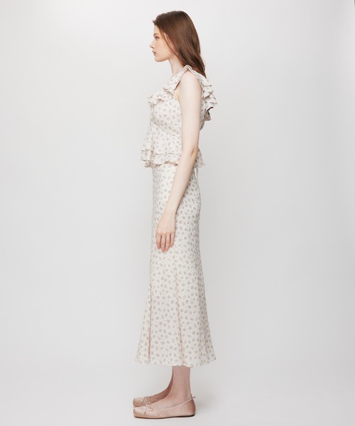 ME COUTURE(ミークチュール)の「Petit bouquet マーメイドスカート(スカート・レディース・アイボリー/ピンク・1/0)」の9枚目の写真