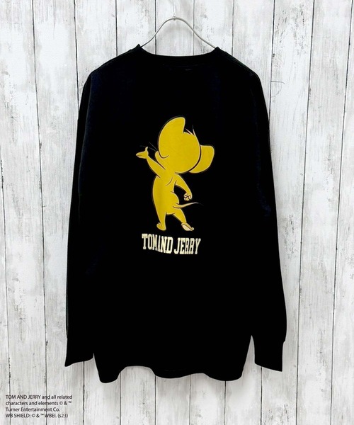 Tom&Jerry(トムアンドジェリー)の「メンズ TOM&JERRY オーバーサイズ トレーナー トムジェリ トムとジェリー(スウェット・メンズ・ベージュ/ネイビー/ブルー系その他/グレー系その他2/ベージュ系その他/ベージュ系その他2/ベージュ系その他4/グレイッシュベージュ/カーキ/ブラック/チャコールグレー/ベージュ系その他3/ブラック系その他/グレー系その他・XL/L/M)」の4枚目の写真