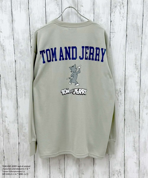 Tom&Jerry(トムアンドジェリー)の「メンズ TOM&JERRY オーバーサイズ トレーナー トムジェリ トムとジェリー(スウェット・メンズ・ベージュ/ネイビー/ブルー系その他/グレー系その他2/ベージュ系その他/ベージュ系その他2/ベージュ系その他4/グレイッシュベージュ/カーキ/ブラック/チャコールグレー/ベージュ系その他3/ブラック系その他/グレー系その他・XL/L/M)」の7枚目の写真