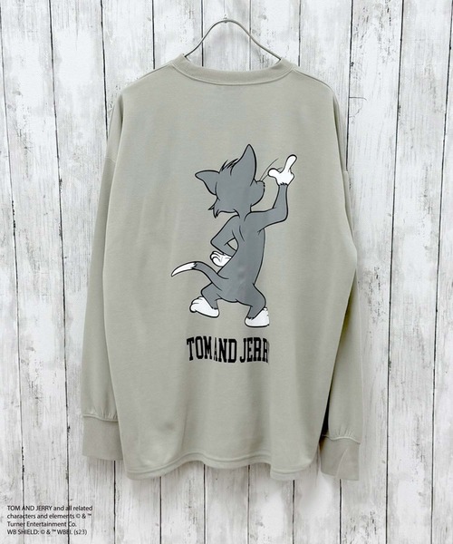 Tom&Jerry(トムアンドジェリー)の「メンズ TOM&JERRY オーバーサイズ トレーナー トムジェリ トムとジェリー(スウェット・メンズ・ベージュ/ネイビー/ブルー系その他/グレー系その他2/ベージュ系その他/ベージュ系その他2/ベージュ系その他4/グレイッシュベージュ/カーキ/ブラック/チャコールグレー/ベージュ系その他3/ブラック系その他/グレー系その他・XL/L/M)」の11枚目の写真