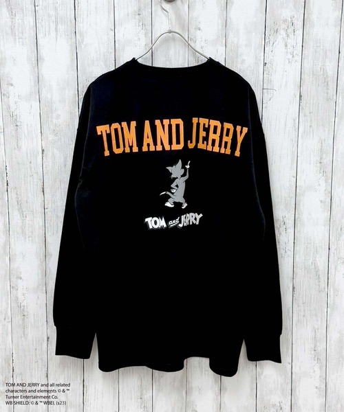 Tom&Jerry(トムアンドジェリー)の「メンズ TOM&JERRY オーバーサイズ トレーナー トムジェリ トムとジェリー(スウェット・メンズ・ベージュ/ネイビー/ブルー系その他/グレー系その他2/ベージュ系その他/ベージュ系その他2/ベージュ系その他4/グレイッシュベージュ/カーキ/ブラック/チャコールグレー/ベージュ系その他3/ブラック系その他/グレー系その他・XL/L/M)」の3枚目の写真