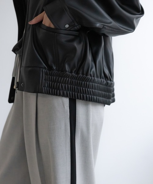 Elura(エルーラ)の「<WEB限定>スリムウォームラインワイドパンツ/591846(その他パンツ・レディース・チェック/ベージュ/ブラック/ライトグレー・FREE)」の12枚目の写真
