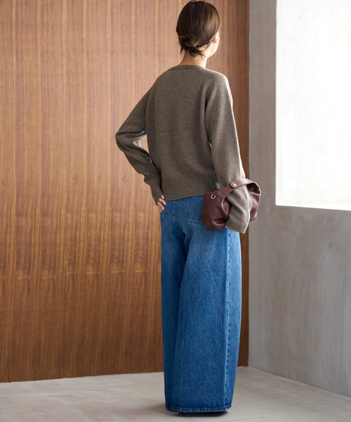 JOURNAL STANDARD relume（ジャーナルスタンダード　レリューム）の「《追加 / 新色》ウールカシミヤVネックプルオーバー（ニット/セーター・レディース・チャコールグレー/レッド/グリーン/ベージュ系その他・FREE）」の15枚目の写真