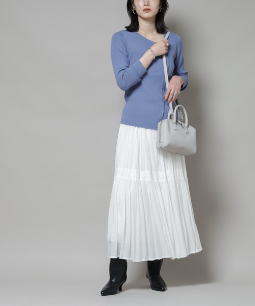 NANO universe(ナノユニバース)の「2wayショルダースクエアミニボストンバッグ(ショルダーバッグ・レディース・ブラック/ライトグレー/ブラウン・F)」の7枚目の写真