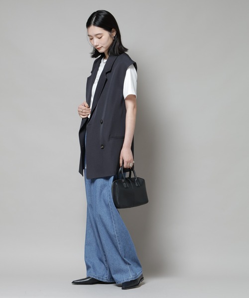 NANO universe(ナノユニバース)の「2wayショルダースクエアミニボストンバッグ(ショルダーバッグ・レディース・ブラック/ライトグレー/ブラウン・F)」の9枚目の写真