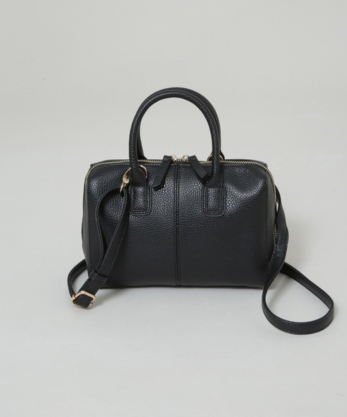 NANO universe(ナノユニバース)の「2wayショルダースクエアミニボストンバッグ(ショルダーバッグ・レディース・ブラック/ライトグレー/ブラウン・F)」の12枚目の写真