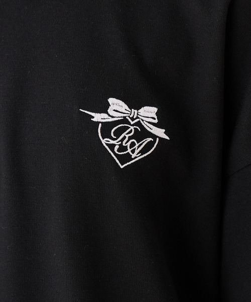 Amourire girl（アムリールガール）の「バックレースアッププルオーバー（スウェット・キッズ・サックスブルー/ブラック・160cm/150cm/140cm/130cm）」の13枚目の写真